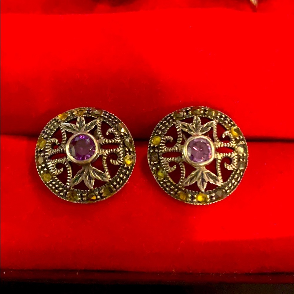Antique silver earrings